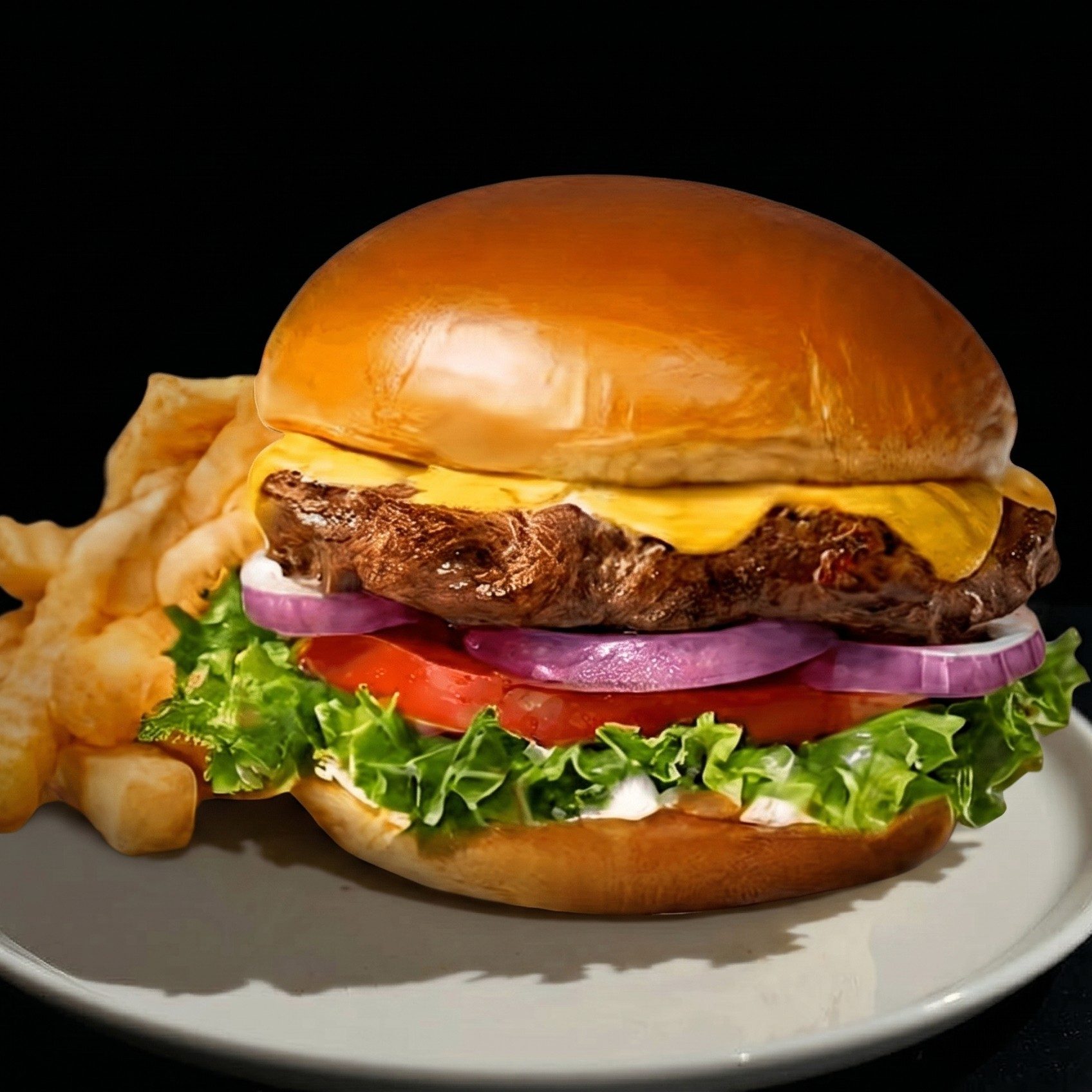 All American Cheeseburger Sandwich Only.