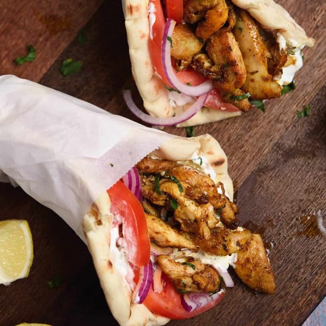 Greektown Gyro Pita (Beef or Chicken breast).