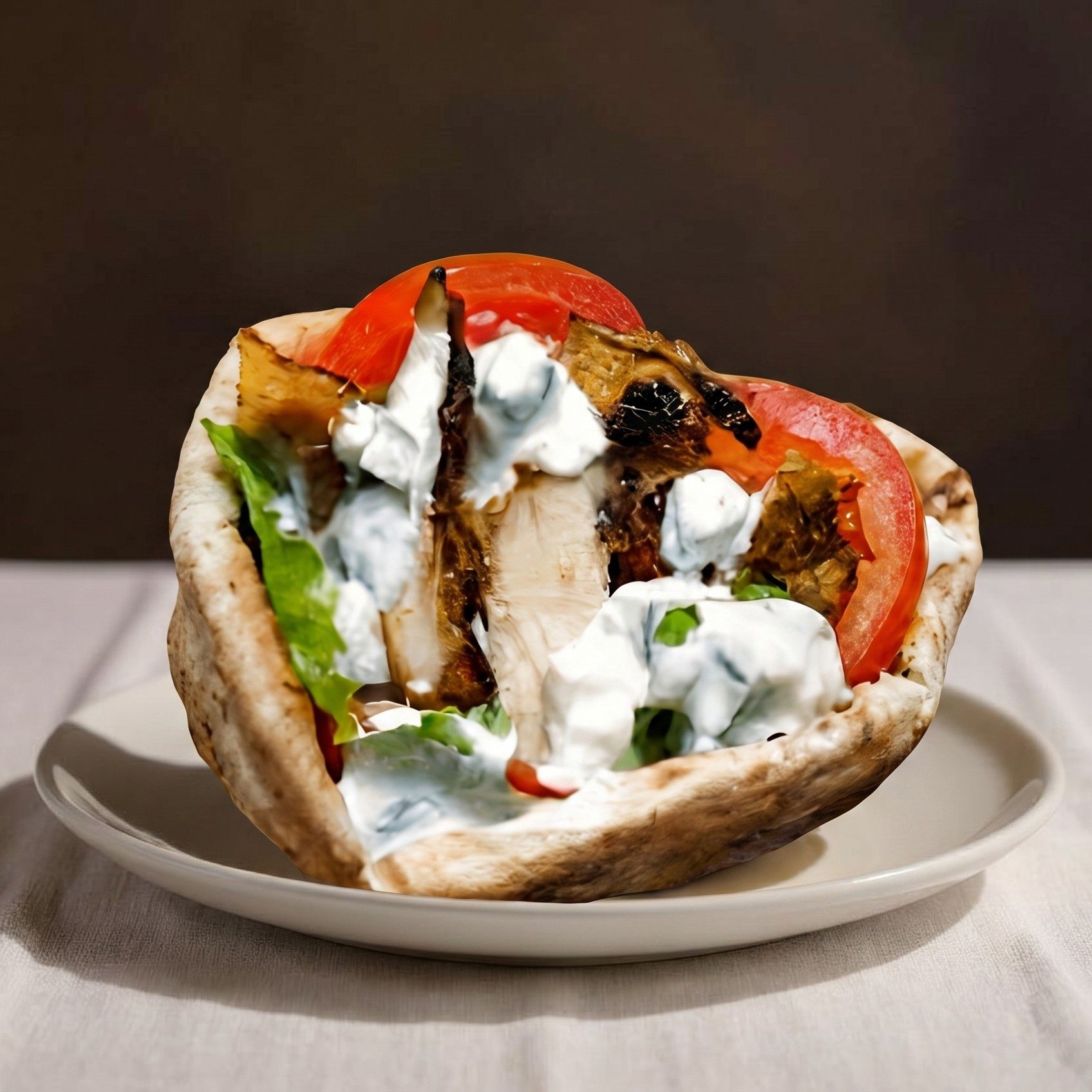 Grilled Chicken Shawarma Pita.