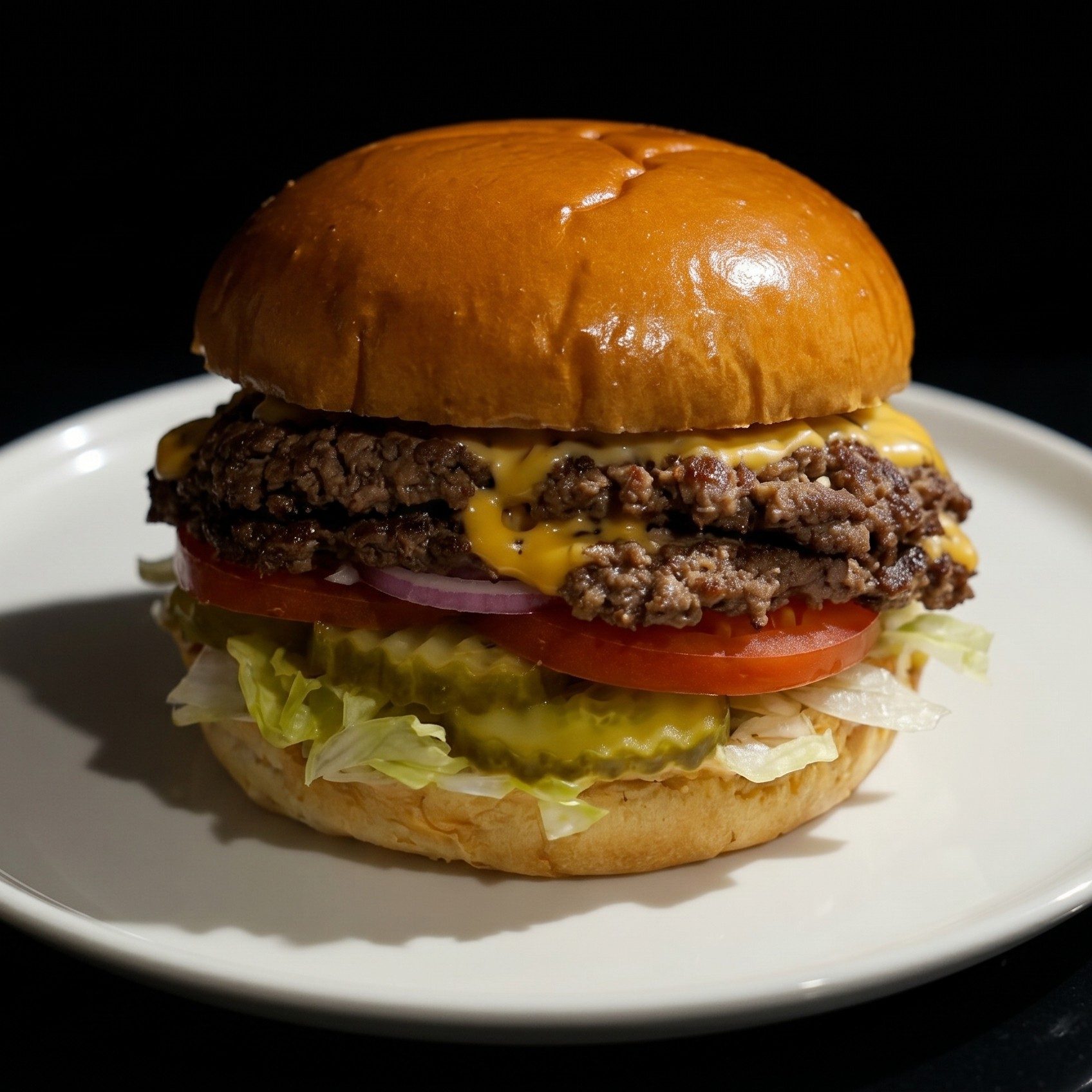 Grilled Smashed Burger Sandwich Only.