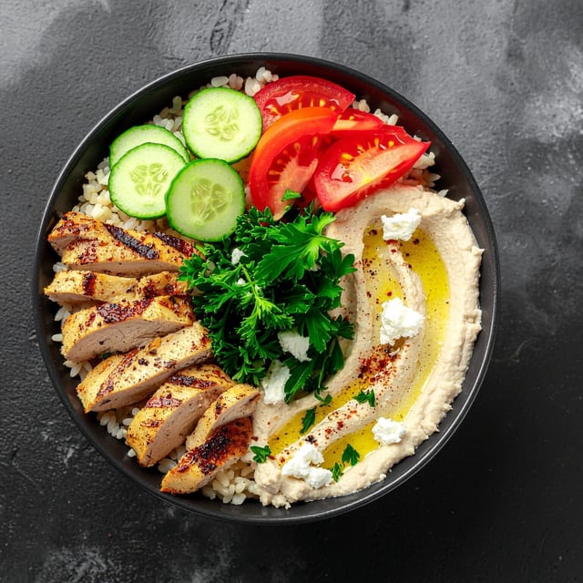 Chicken Shawarma Rice Bowl.