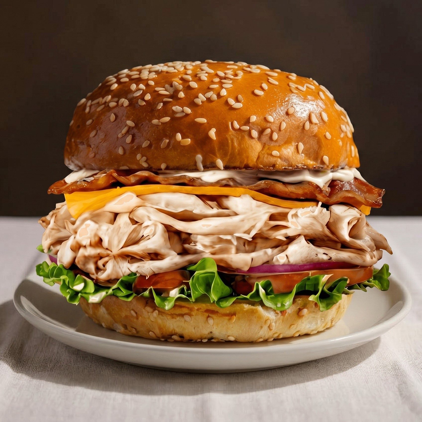 Chicken Bacon Ranch Club Sandwich.