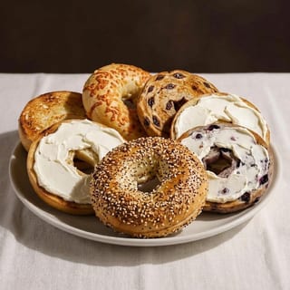 Toasted Bagel with Cream Cheese